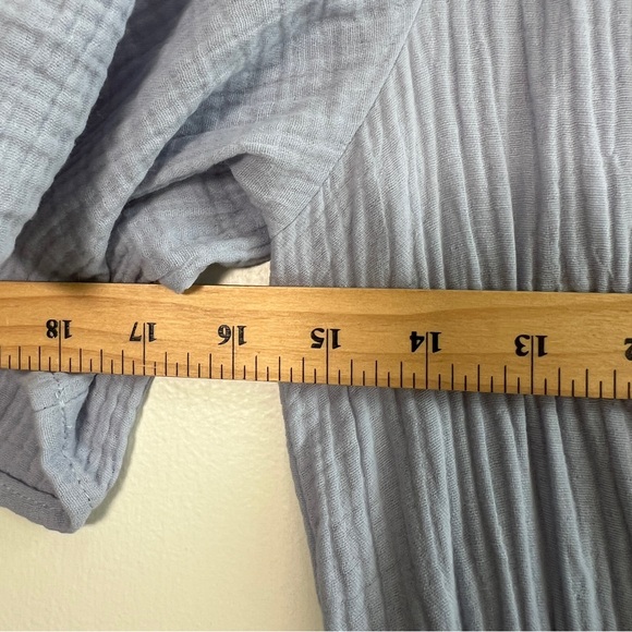 Knox Rose Light Blue Flutter Sleeve V-Neck Women's Dress sz Small - Picture 9 of 10